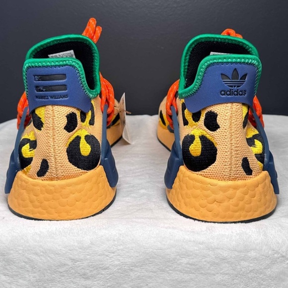 Adidas Pharrell x NMD Human Race 'Animal Print - Pulse Amber' Size 11.5M | VNDS - Picture 7 of 11
